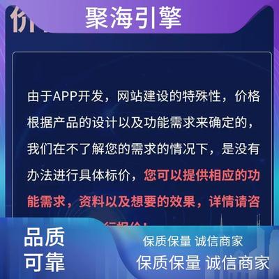 軟件開發設計 聚海引擎 應用生態系統 APP軟件系統開發